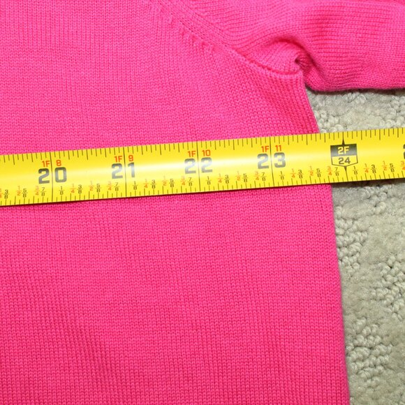 Jason Wu Size XL Barbie Pink Open Front Cardigan with Sequin Trim - Picture 7 of 7